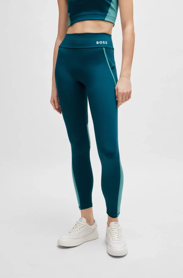 SLIM-FIT LEGGINGS WITH SIDE STRIPES AND LOGO DETAIL